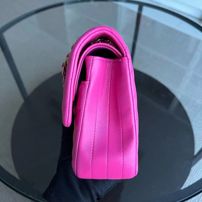 Lambskin Hot Pink Golden Hardware Series 21