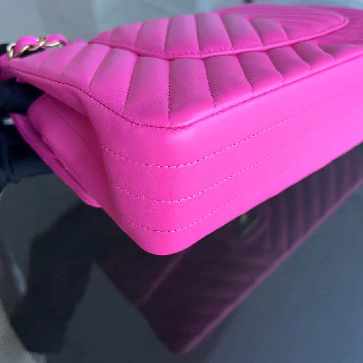 Lambskin Hot Pink Golden Hardware Series 21