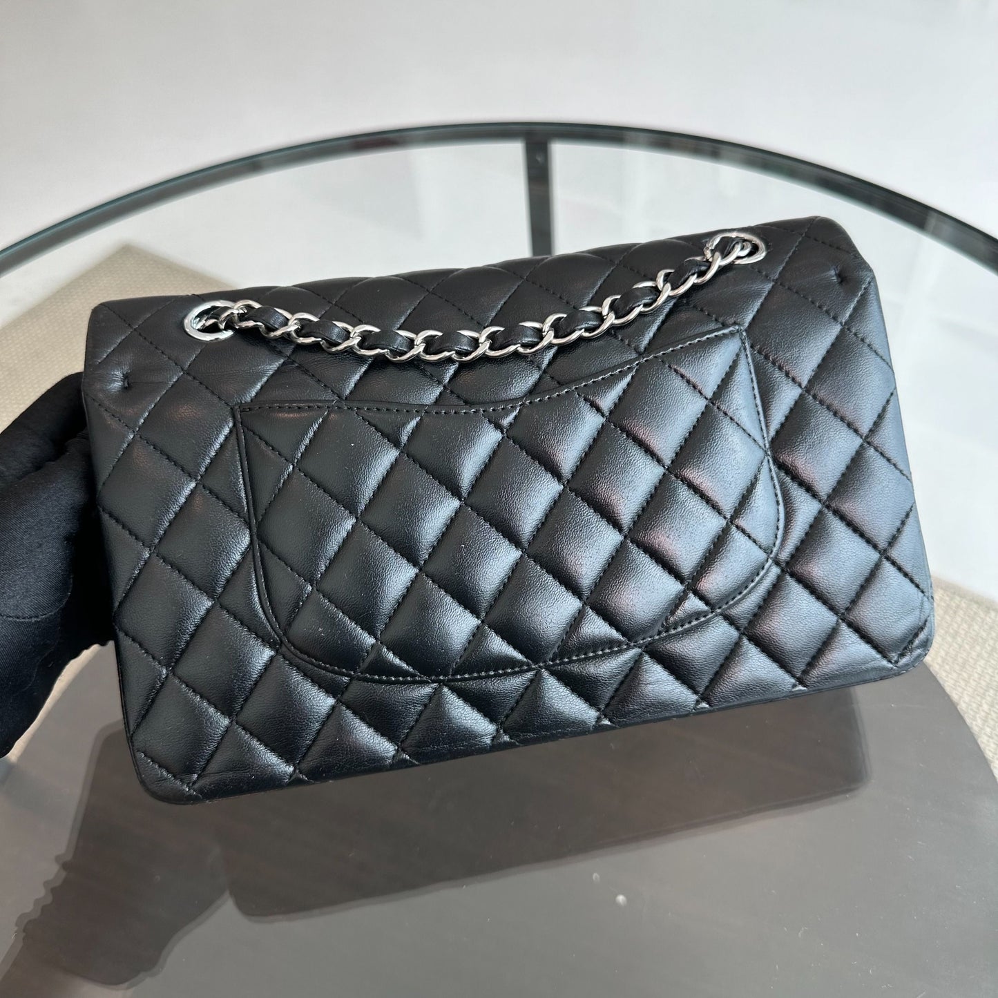 Lambskin Black SHW No 21