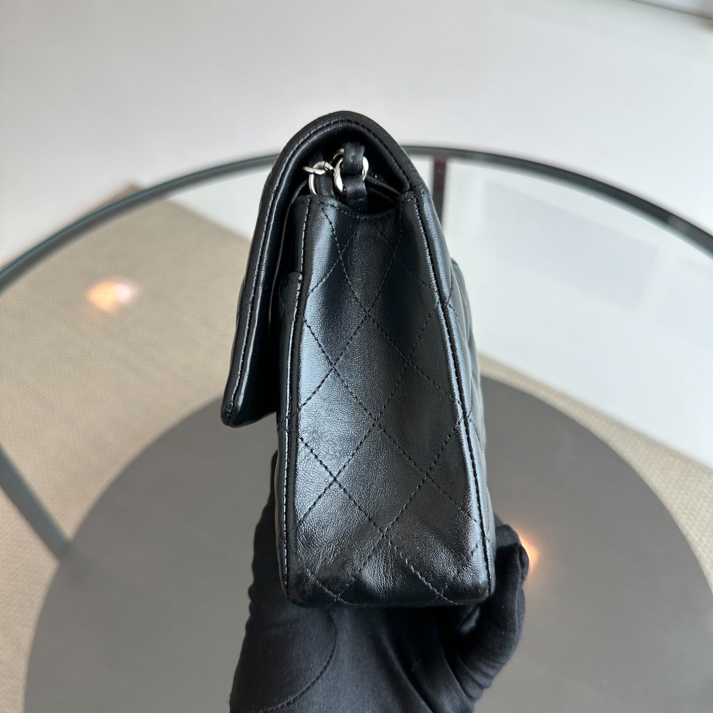 Lambskin Black SHW No 21