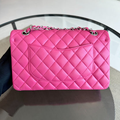 Lambskin Quilted Hot Pink SHW No 19