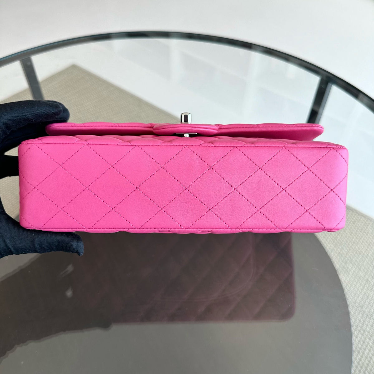 Lambskin Quilted Hot Pink SHW No 19
