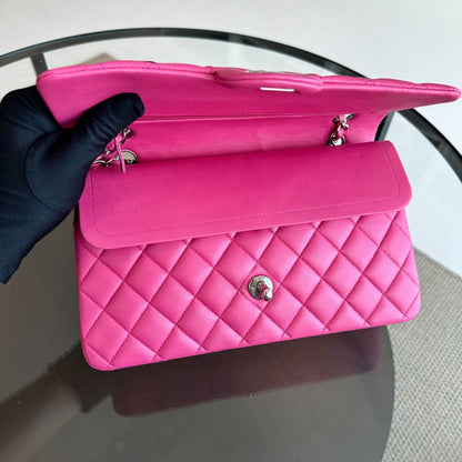 Lambskin Quilted Hot Pink SHW No 19