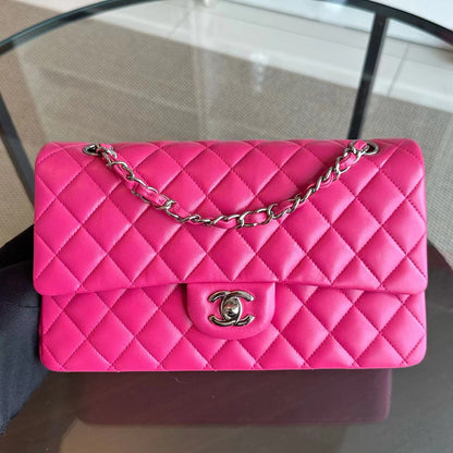 Quilted Lambskin Hot Pink SHW No 19