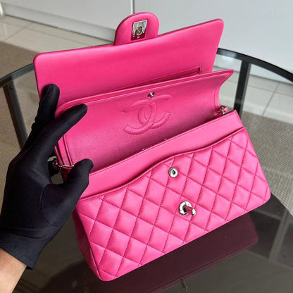 Quilted Lambskin Hot Pink SHW No 19