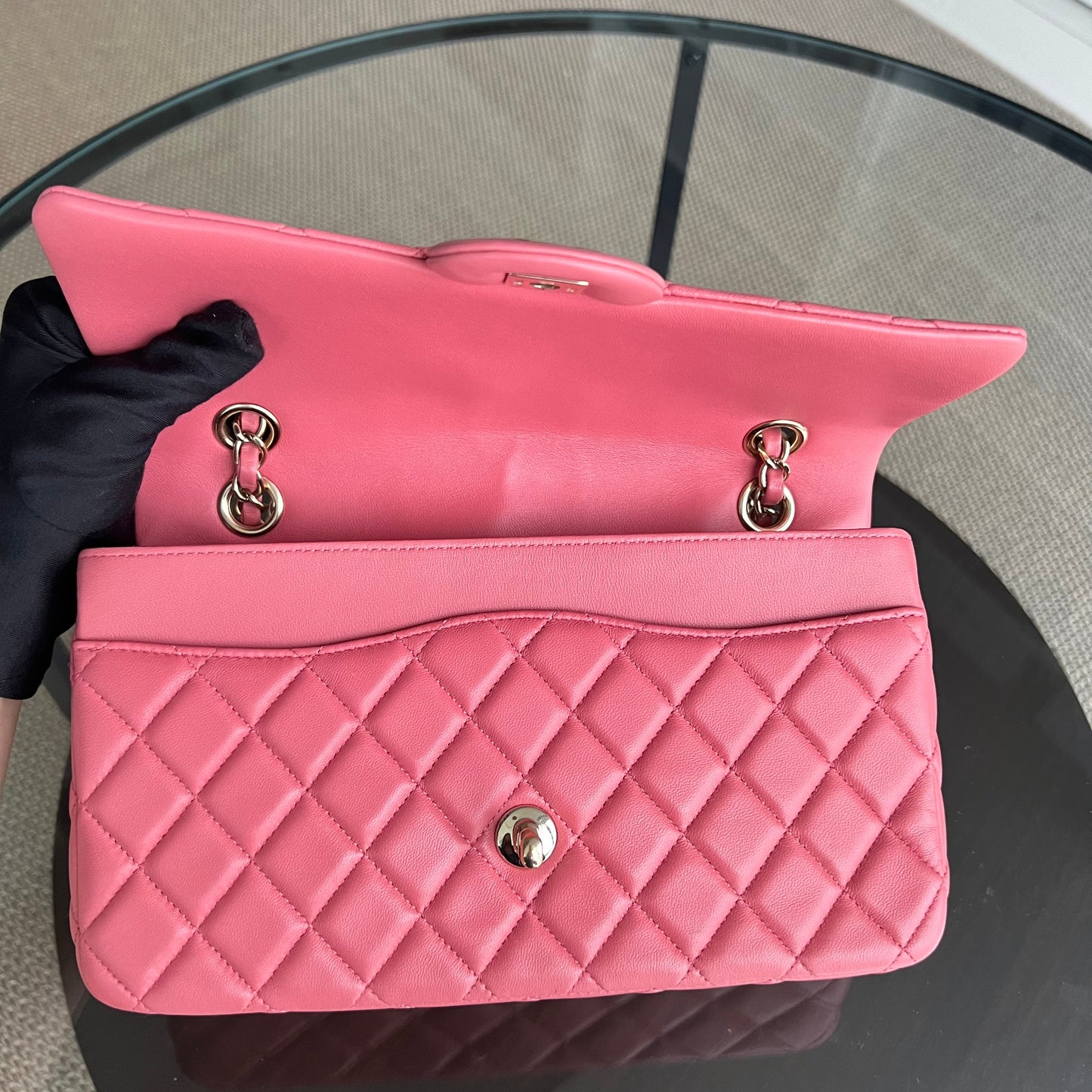 Valentine Seasonal Quilted Lambskin Pink Series 19