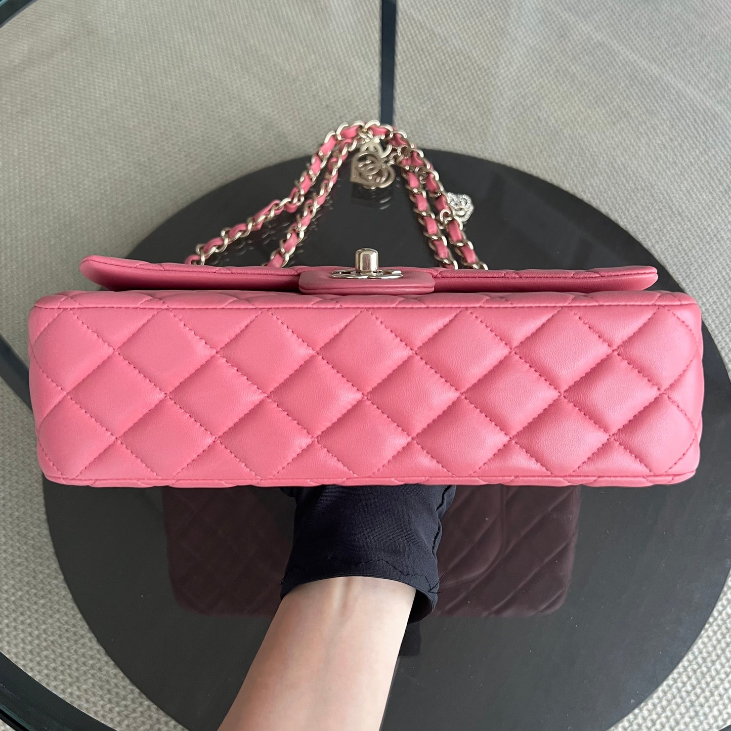 Valentine Seasonal Quilted Lambskin Pink Series 19