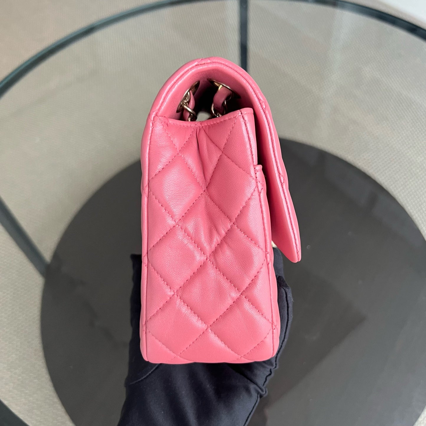 Valentine Seasonal Quilted Lambskin Pink Series 19