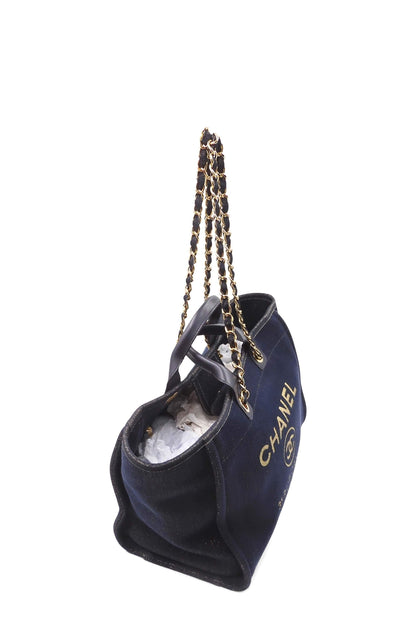 Medium Deauville Tote Blue
