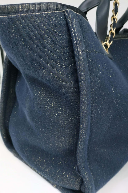 Medium Deauville Tote Blue