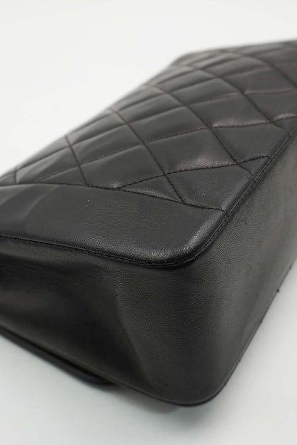 Medium Diana Flap Bag Caviar Black