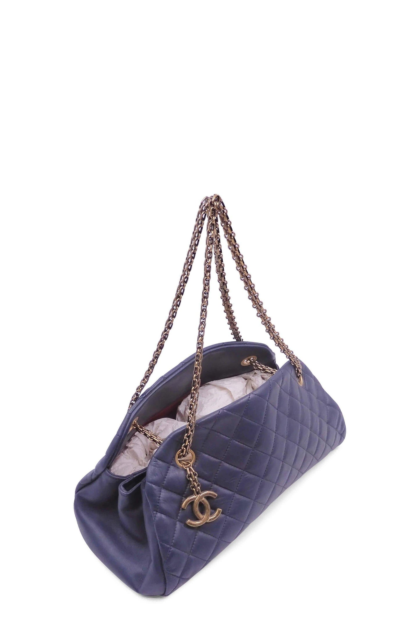 Medium Mademoiselle Bowling Bag Navy