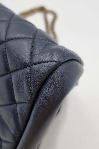 Medium Mademoiselle Bowling Bag Navy