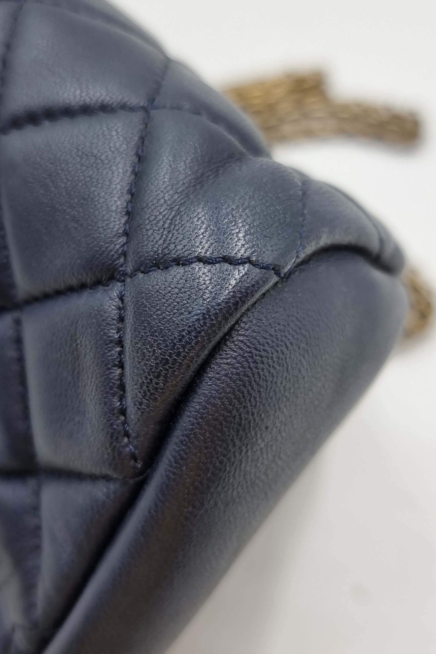 Medium Mademoiselle Bowling Bag Navy