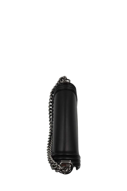Medium Original Clasp Boy Bag Black