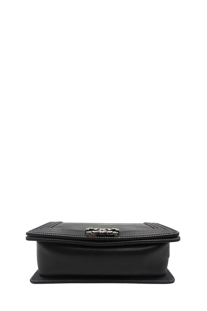 Medium Original Clasp Boy Bag Black