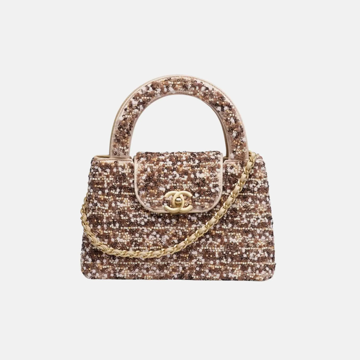Mini Shopping bag, brown
