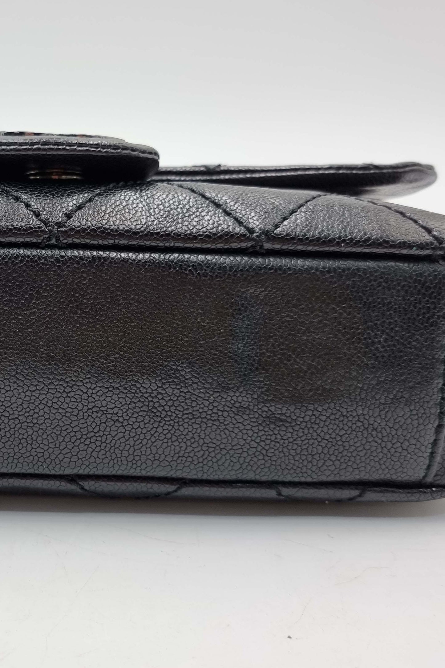 Modern Chain Flap Bag Black