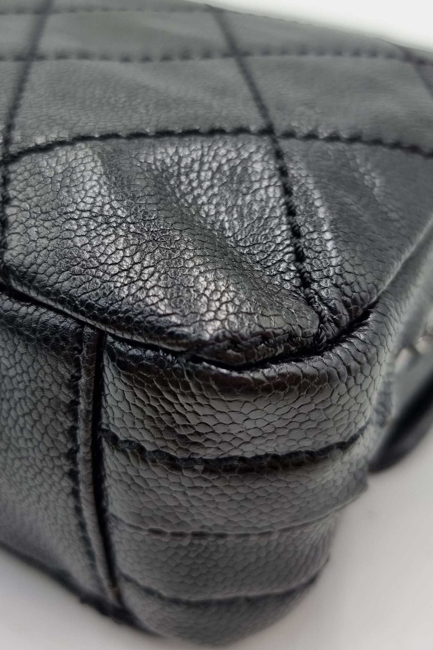Modern Chain Flap Bag Black
