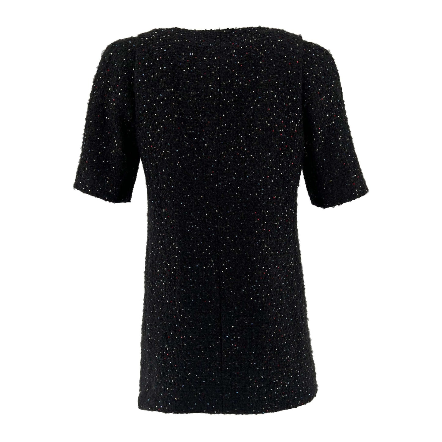 Pre owned Chanel wool Tweed Crystal Novelty Button Designer Jacket/Dress