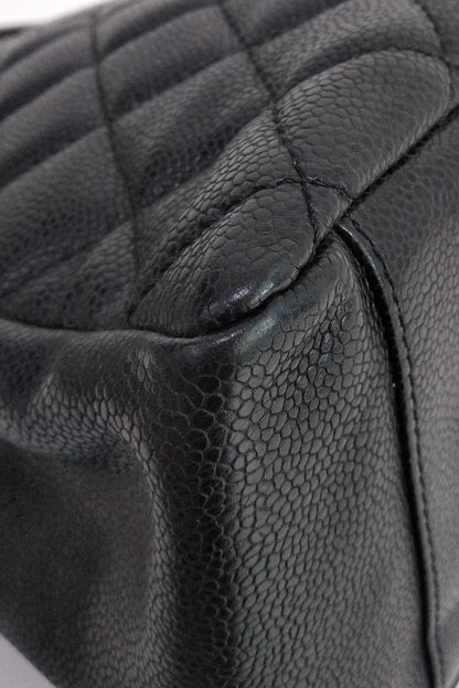 Old Model Grand Shopping Tote with Silver Hardware Black