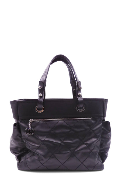 Paris-Biarritz Shopping Tote Black