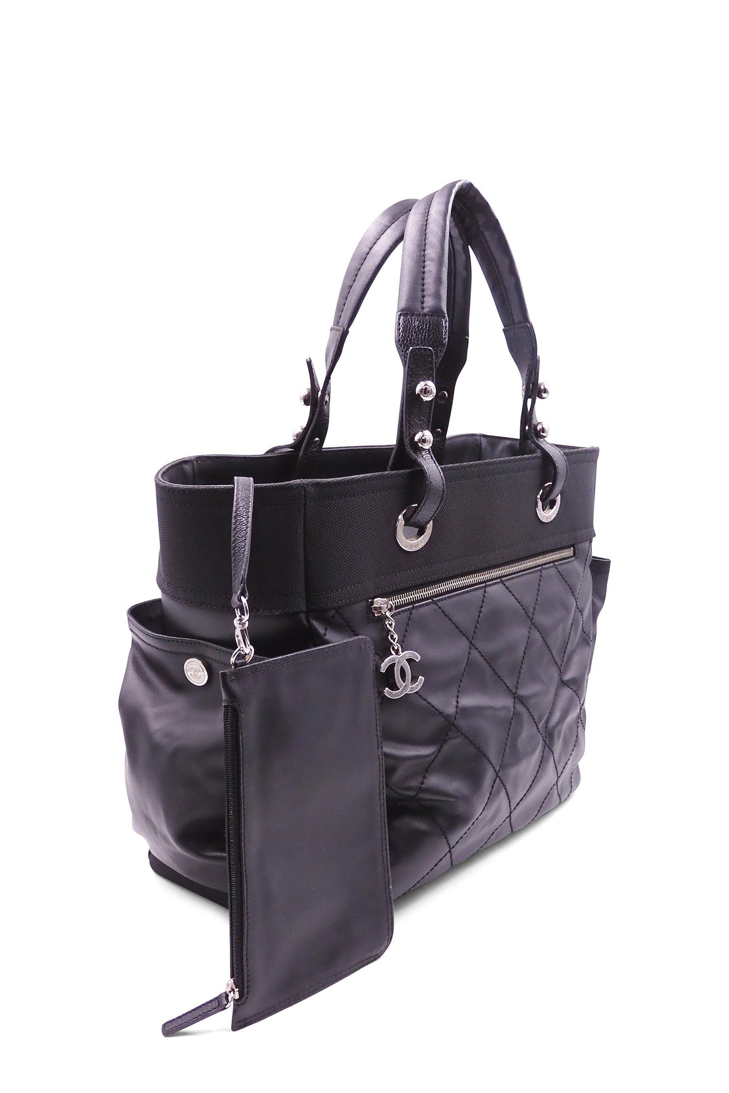 Paris-Biarritz Shopping Tote Black
