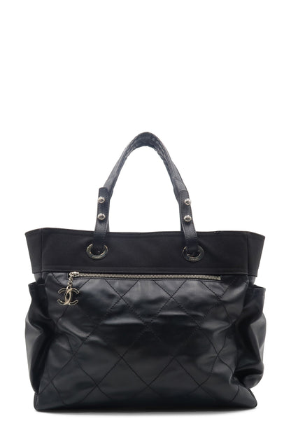Paris Biarritz Shopping Tote Black