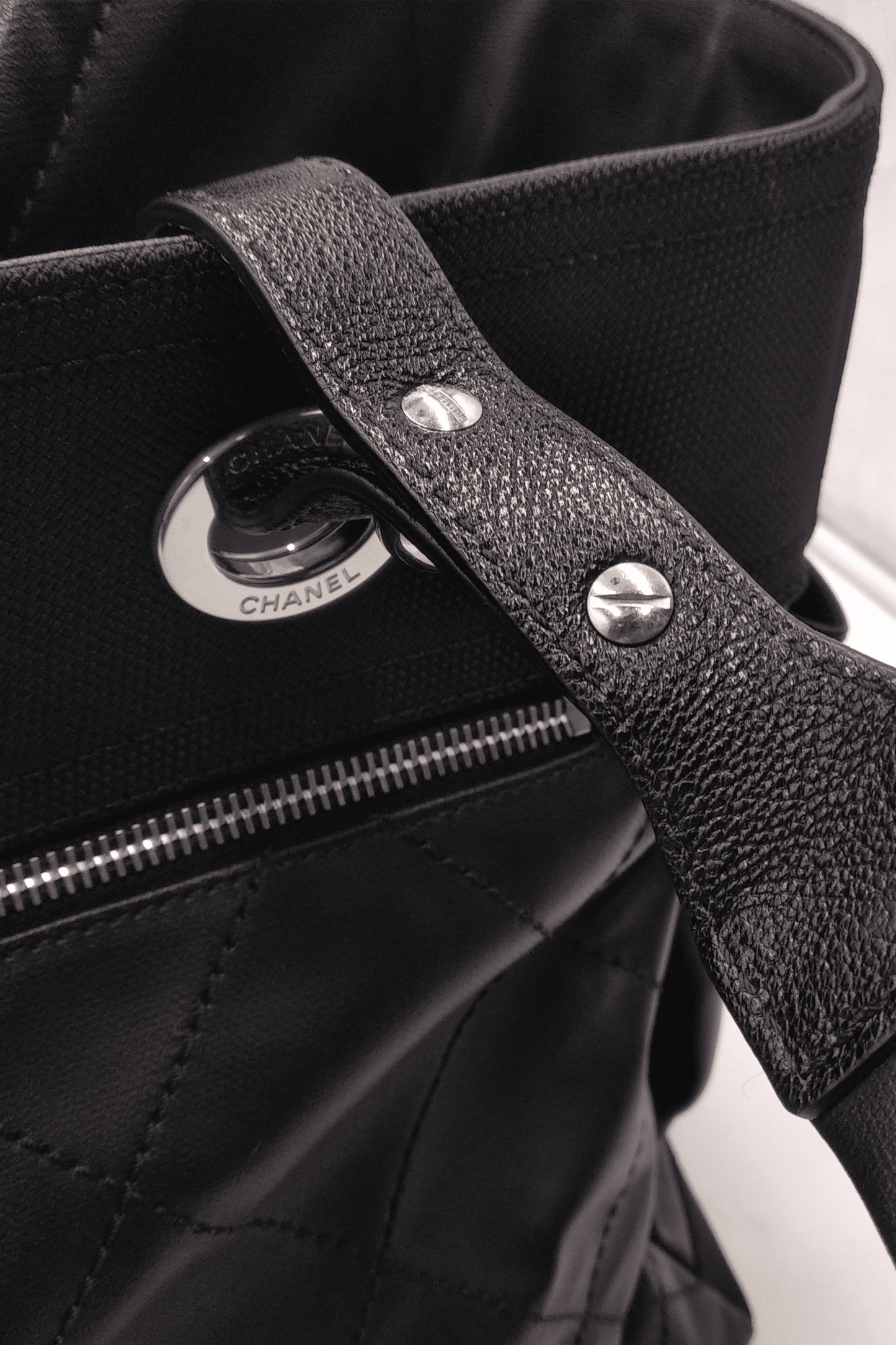 Paris Biarritz Shopping Tote Black Black