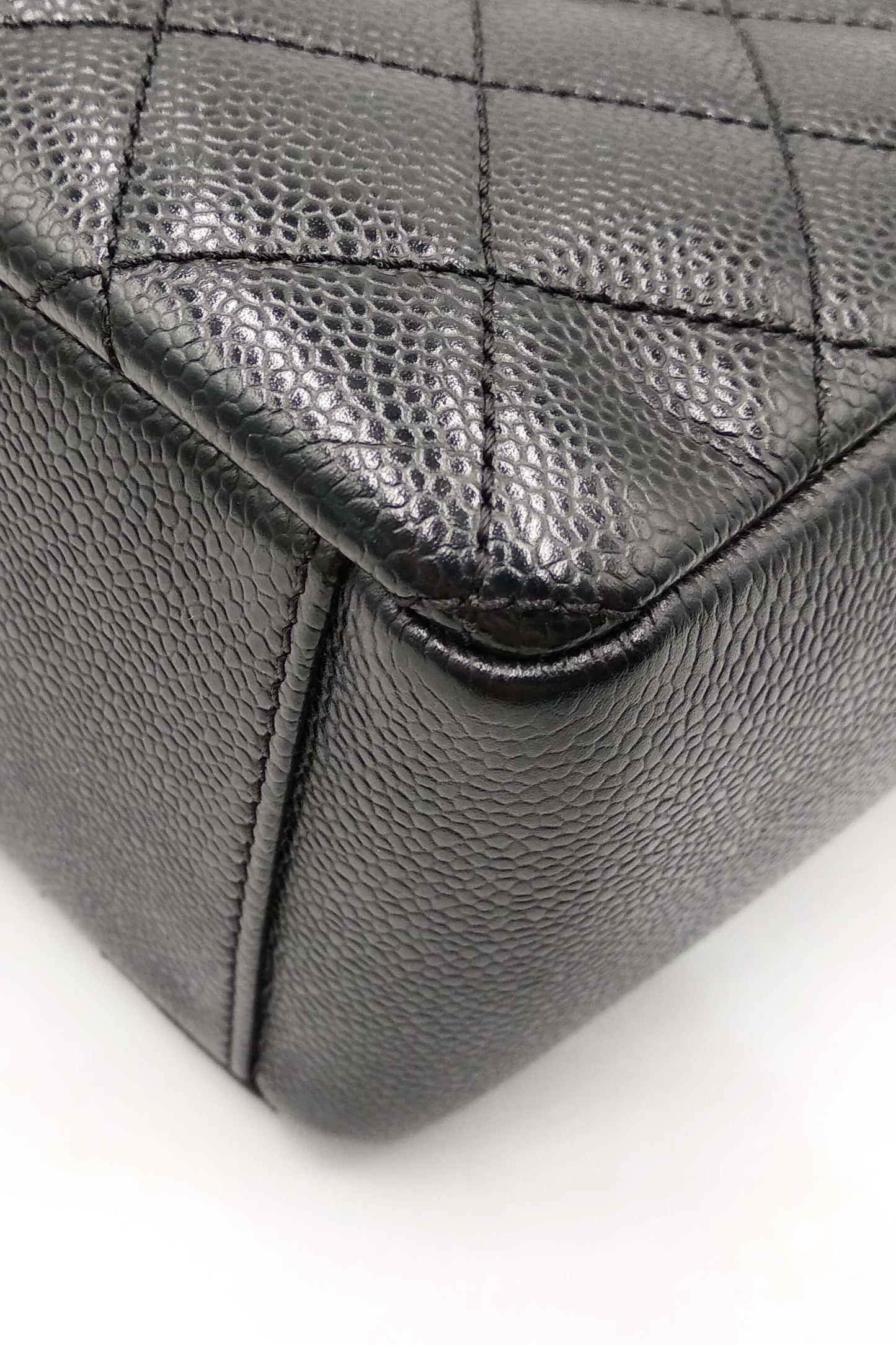 Petite Shopping Tote XL with Silver Hardware Black