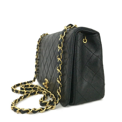 CHANEL Quilted 23 Full Flap CC Lambskin Chain Shoulder Bag