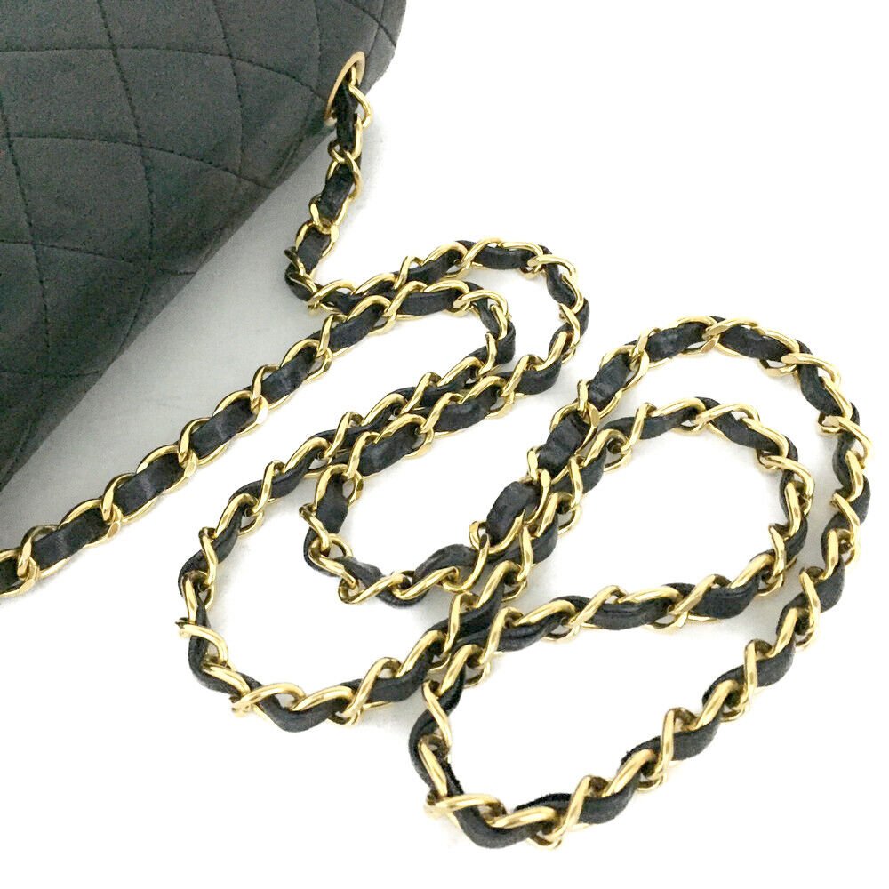 CHANEL Quilted 23 Full Flap CC Lambskin Chain Shoulder Bag