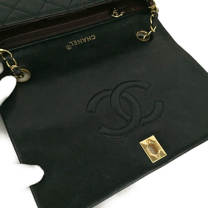 CHANEL Quilted 23 Full Flap CC Lambskin Chain Shoulder Bag