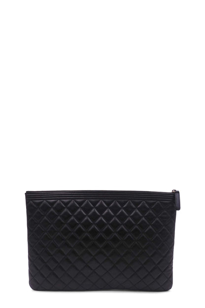 Quilted Boy Large O Case Black