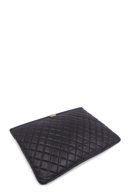 Quilted Boy Large O Case Black