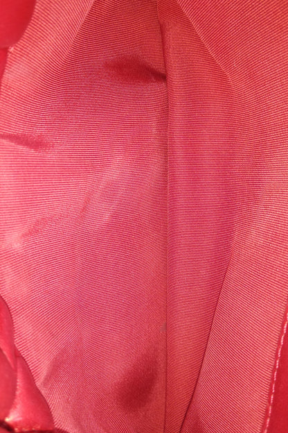 Quilted Bubble Accordion Flap Bag Red