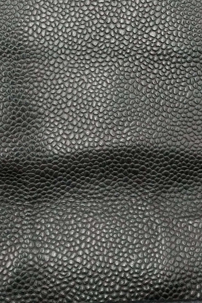 Quilted Caviar Jumbo Classic Single Flap Bag Black with Gold Hardware