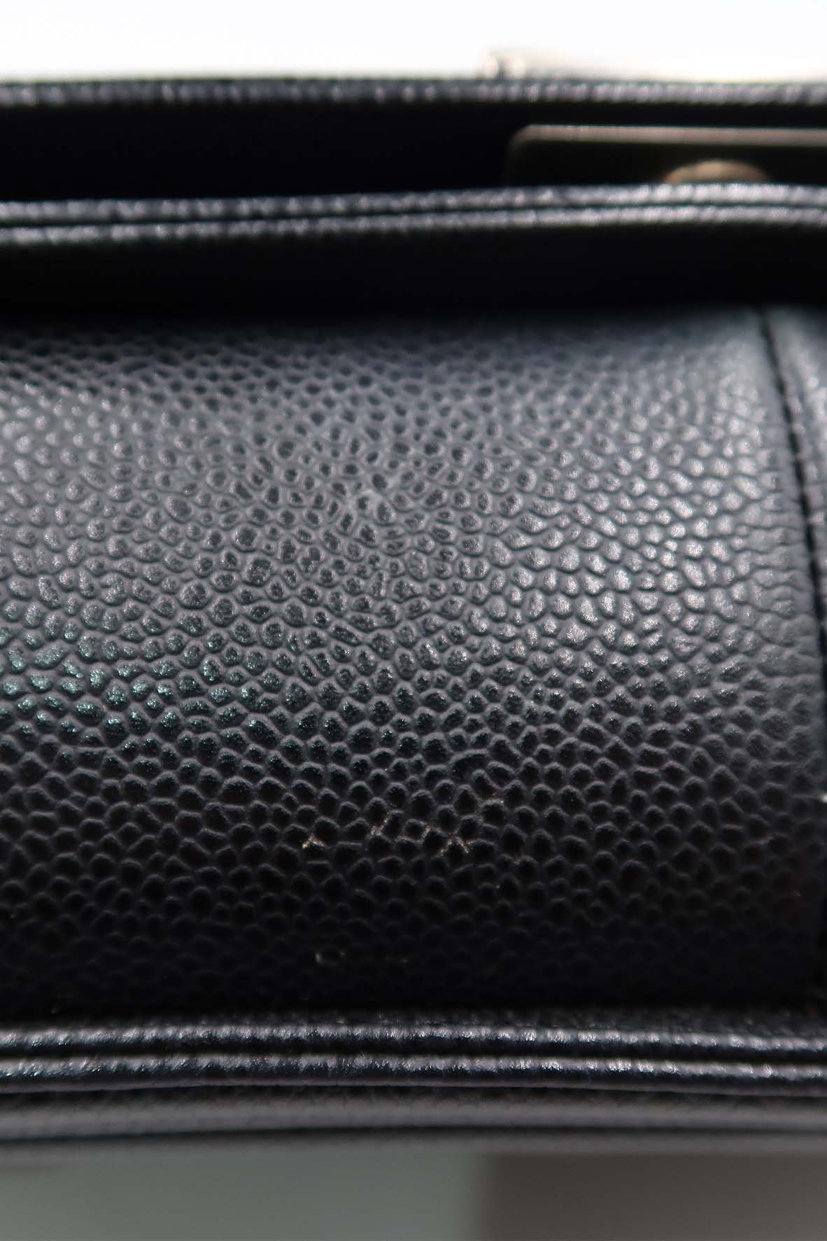 Quilted Caviar New Medium Boy with Ruthenium Hardware Black