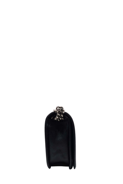Quilted Caviar New Medium Boy with Ruthenium Hardware Black