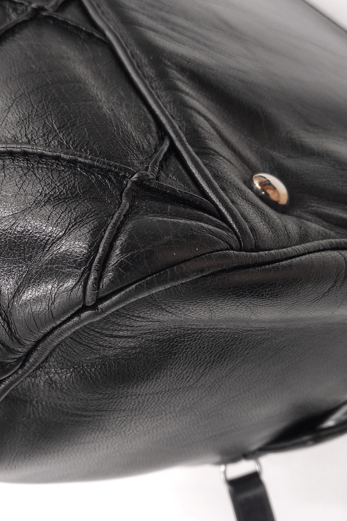 Quilted CC Bowler Bag Black
