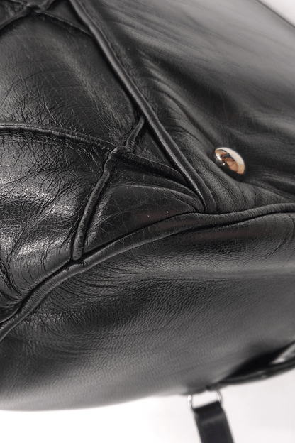 Quilted CC Bowler Bag Black