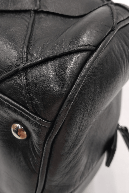 Quilted CC Bowler Bag Black