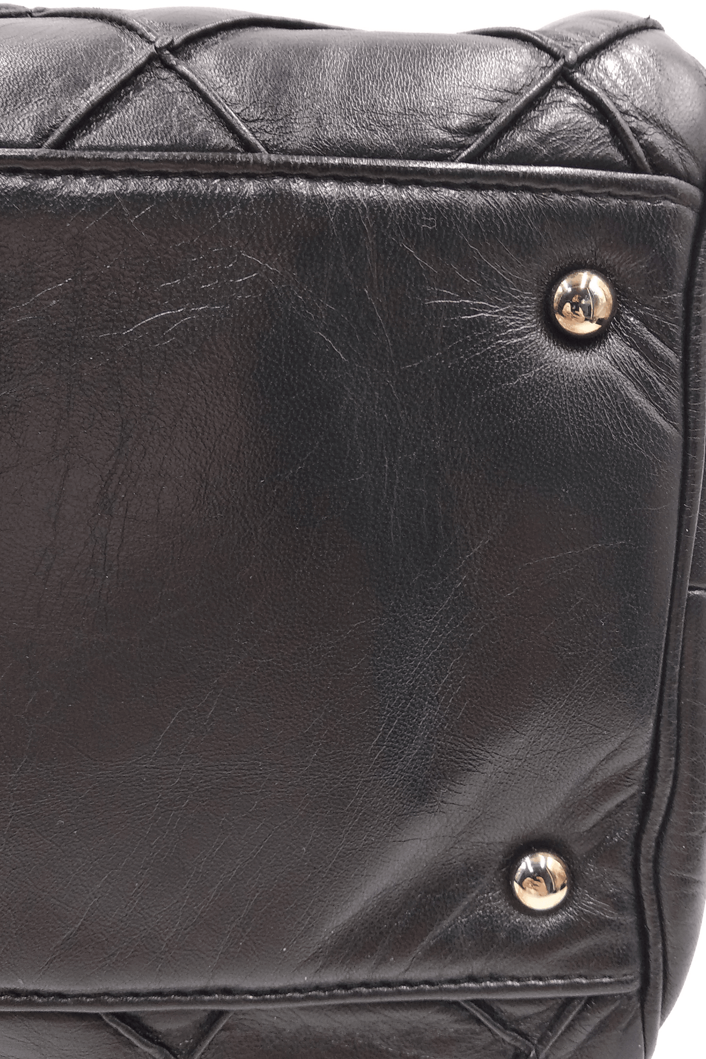 Quilted CC Bowler Bag Black
