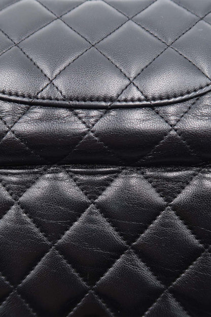 Quilted CC French Purse Wallet Black