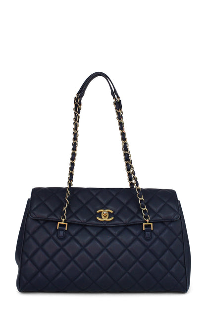 Quilted Lambskin CC Shoulder Flap Bag