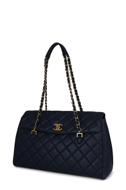 Quilted Lambskin CC Shoulder Flap Bag