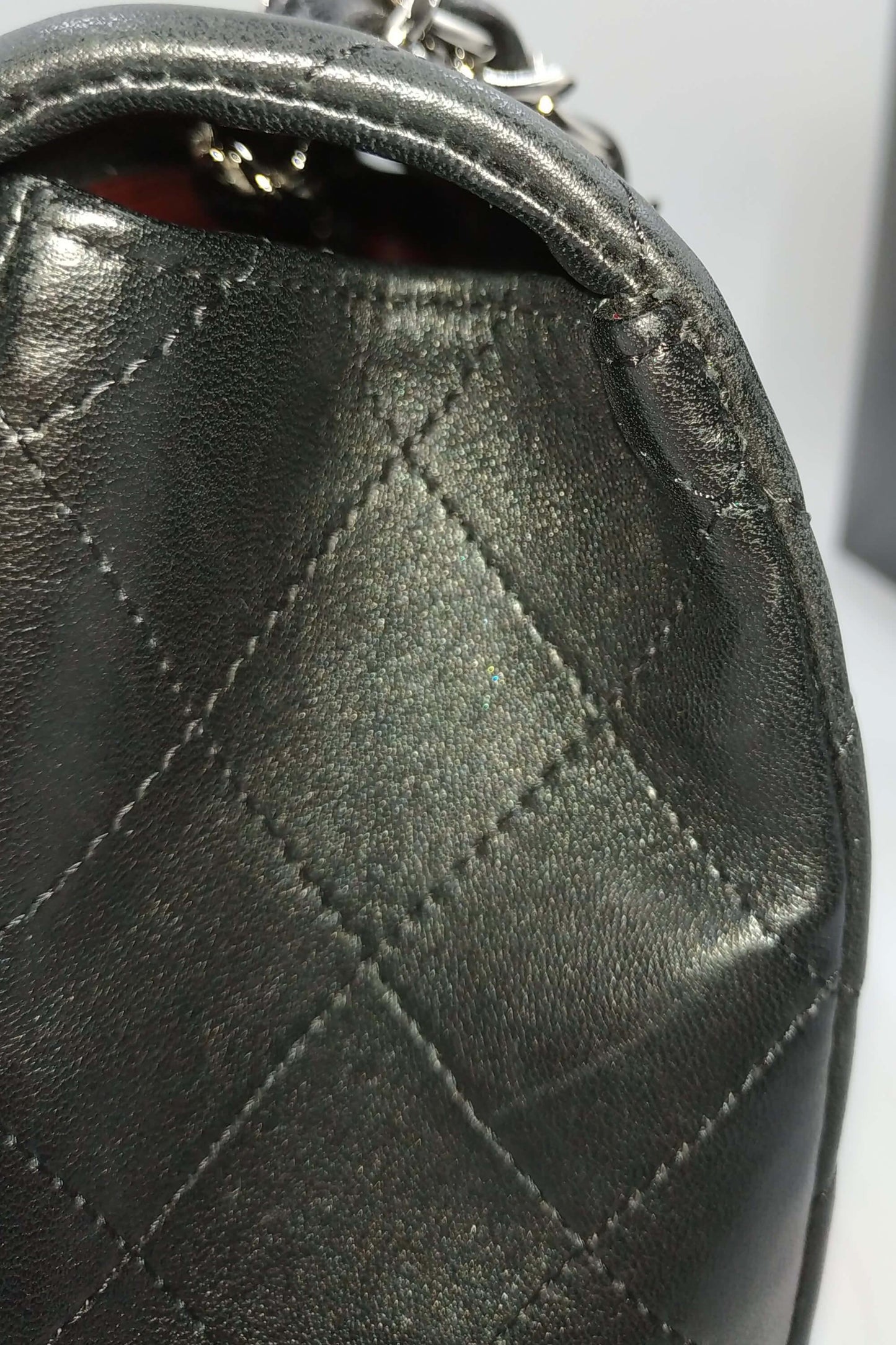 Quilted Lambskin Jumbo Classic Flap Bag Black with Silver Hardware