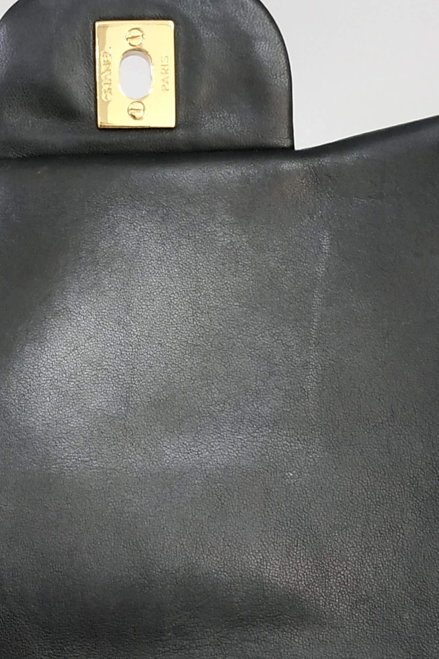 Quilted Lambskin Jumbo Classic SIngle Flap Bag with Gold Hardware Black