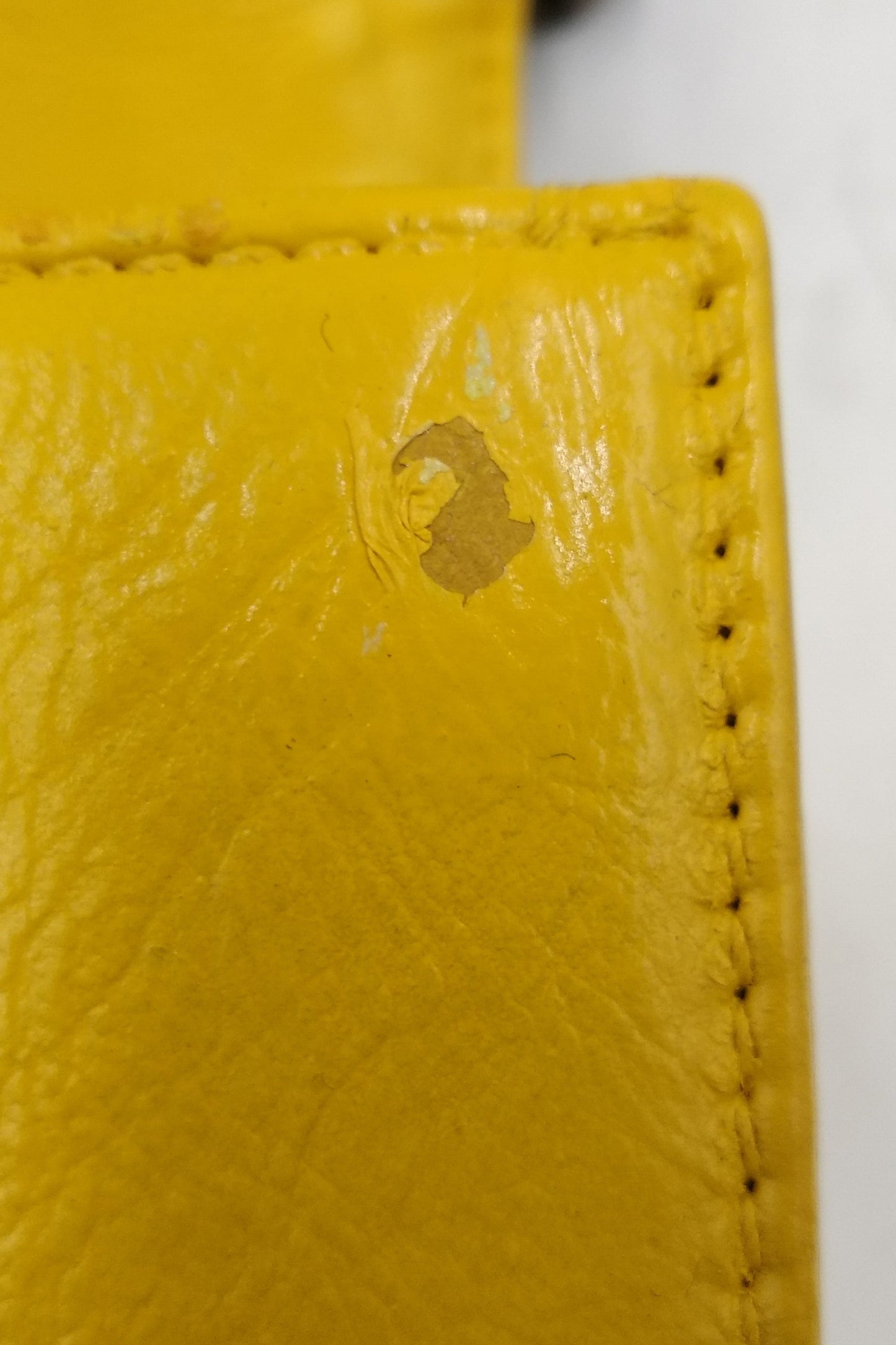 Quilted Lambskin Old Medium Boy in Ruthenium Hardware Yellow