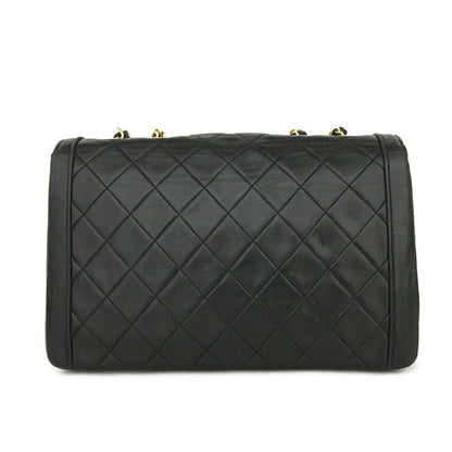 CHANEL Quilted Matelasse CC Logo Lambskin Chain Shoulder Bag